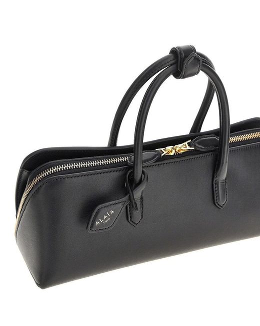 Alaïa Black Box Leather Small 'Delta' Bag