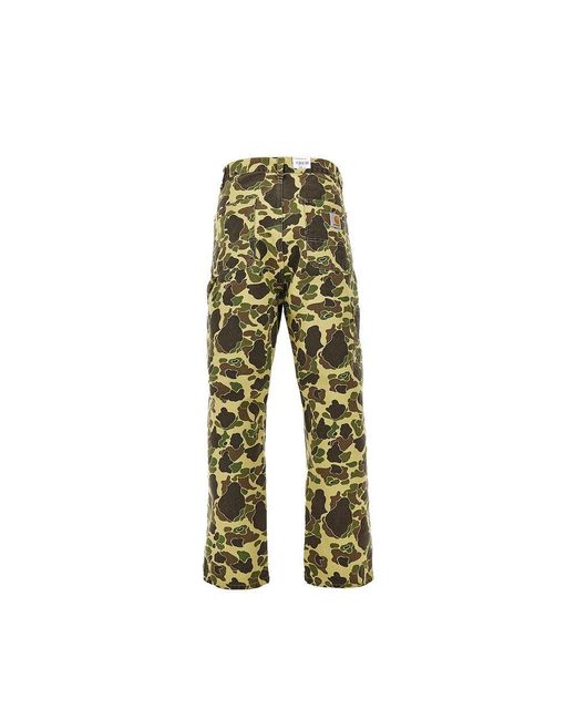 Carhartt Green Camo Duck Single Knee Pants for men