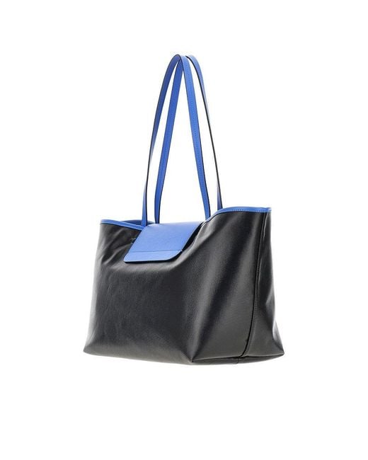 Versace Black Small 'Vivian' Shopping Bag