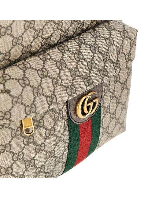 Gucci Gray Medium Ophidia Backpack for men