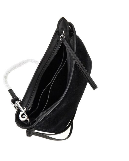 Phoebe Philo Black Leather Small 'Gig' Shoulder Bag
