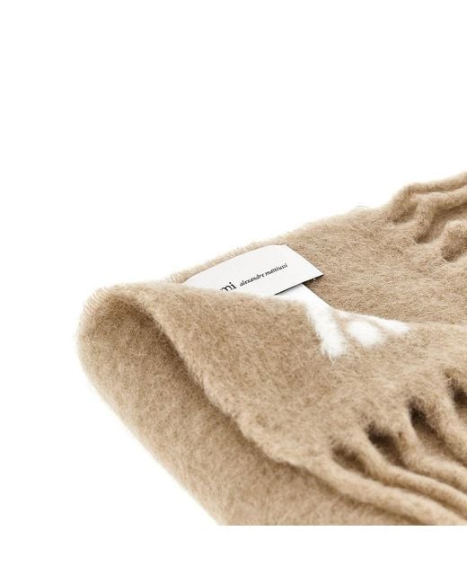 AMI Natural De Coeur' Alpaca-Blend Scarf