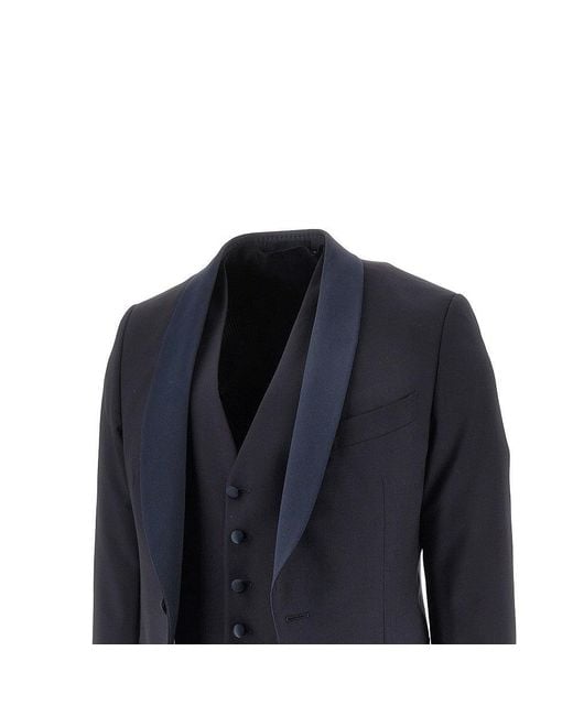Caruso Blue 'Manon' Wool And Mohair Suit for men