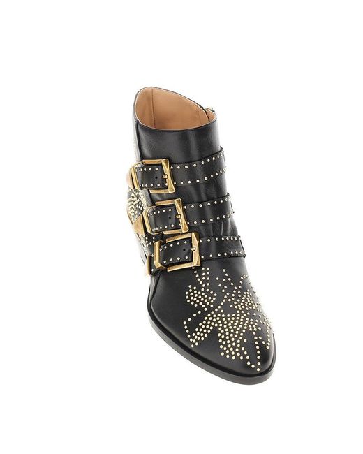 Chloé Brown 'Susan' Leather Ankle Boots