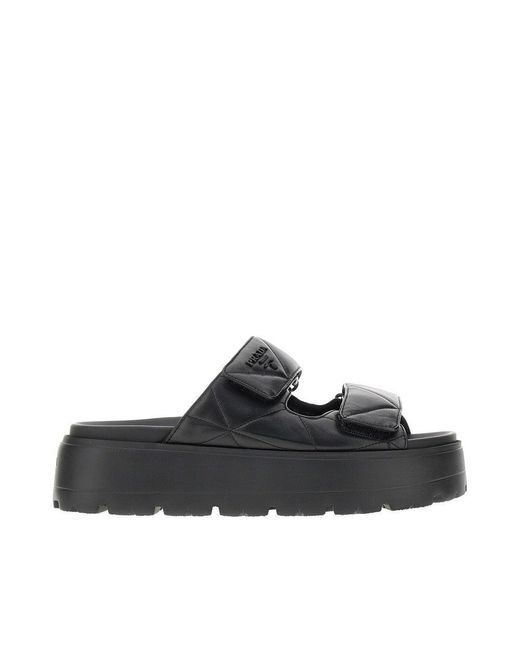 Sandali Double-Strap di Prada in Black