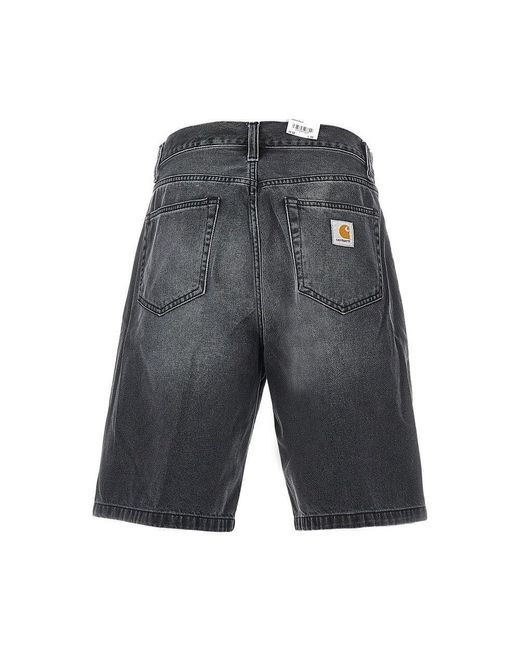 Carhartt Gray 'Landon' Denim Shorts for men