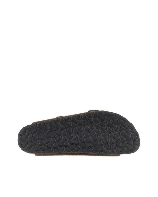 Birkenstock Brown 'Arizona' Suede Leather Sandals for men