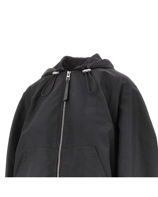 Loewe Black Technical Fabric Balloon Fit Blouson Jacket