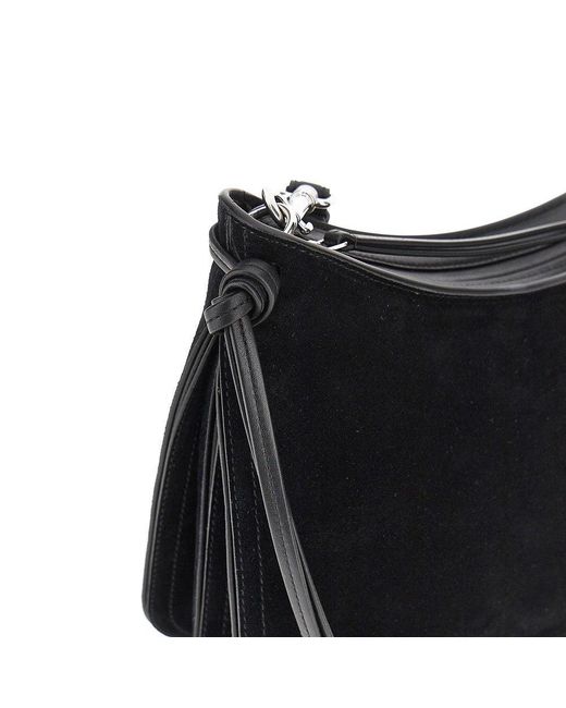 Phoebe Philo Black Leather Small 'Gig' Shoulder Bag