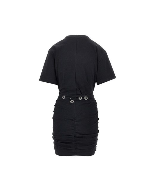 Pinko Black Jersey Mini Dress With Belt