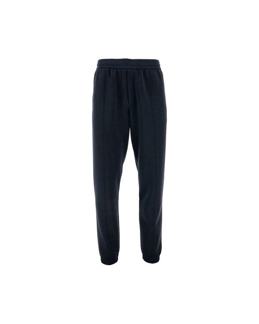 Emporio Armani Blue Modal Blend Sweatpants for men