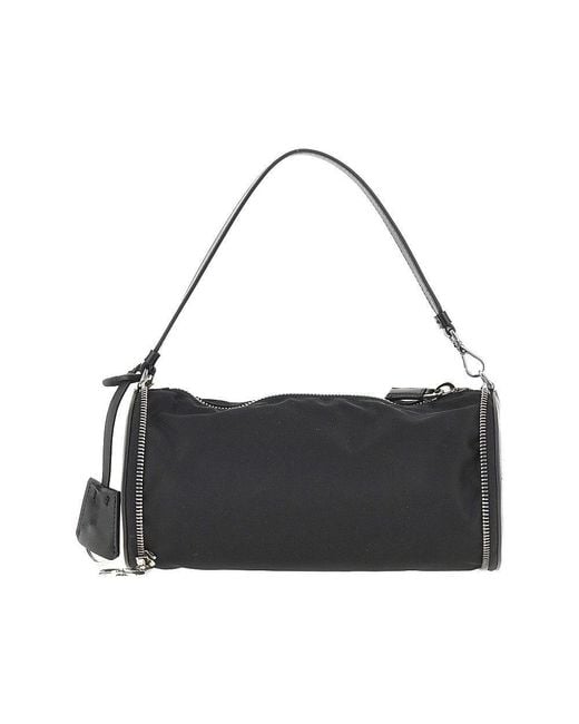 Prada Black Re-Nylon And Leather Foldable Mini Bag