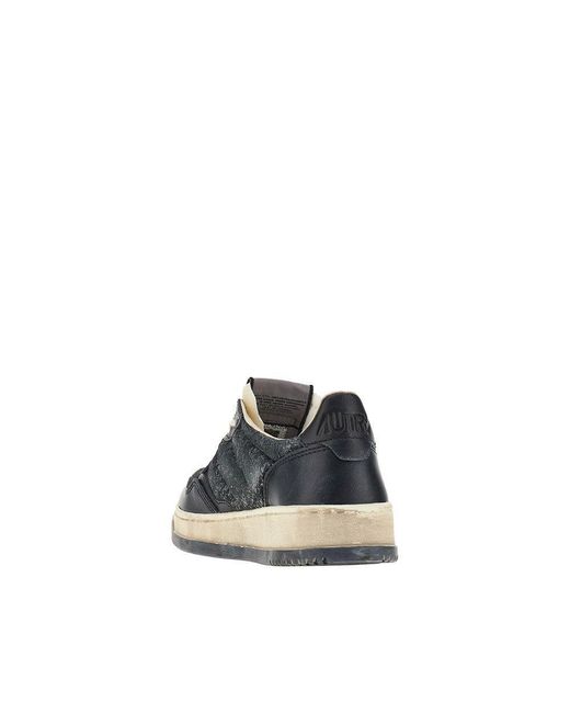 Autry Blue Super Vintage Medalist Low Sneakers for men