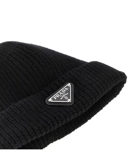 Berretto di Prada in Black da Uomo