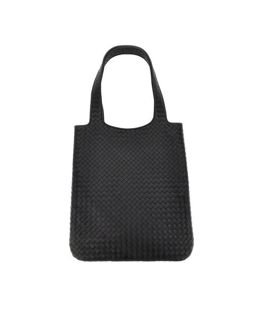 Bottega Veneta Black Intrecciato Nappa Leather 'Veneto' Tote Bag for men