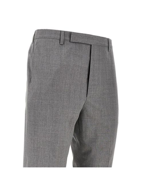 Prada Gray Wool Hybrid Jogger Pants for men