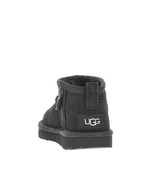 Ugg Black Classic Ultra Mini Boots Kids for men