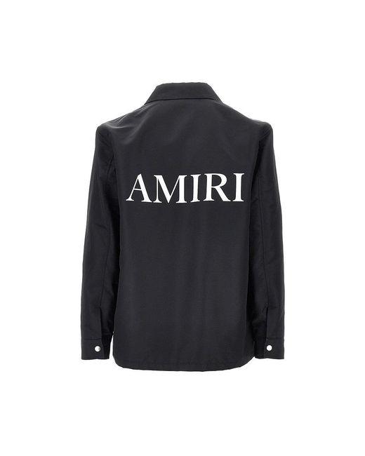 Amiri Blue 'Ma' Nylon Coach Jacket for men