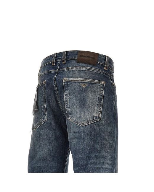 Emporio Armani Blue J102 Denim Jeans for men