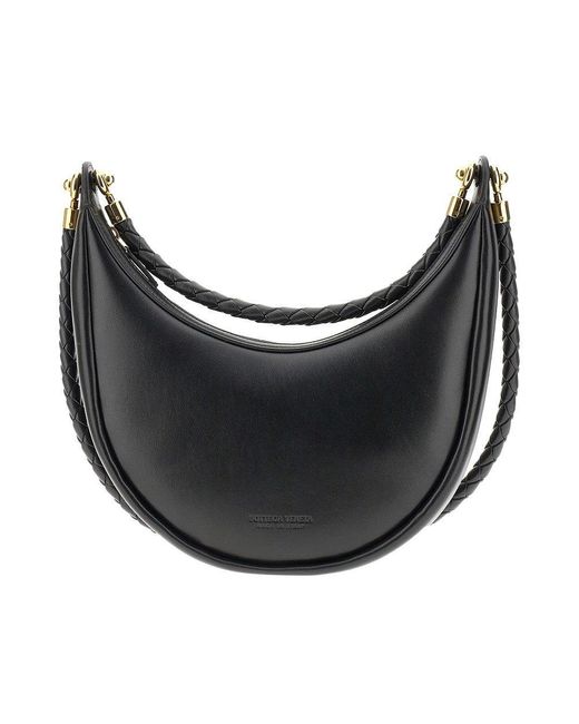 Bottega Veneta Black Leather 'Hula Hoop' Bag