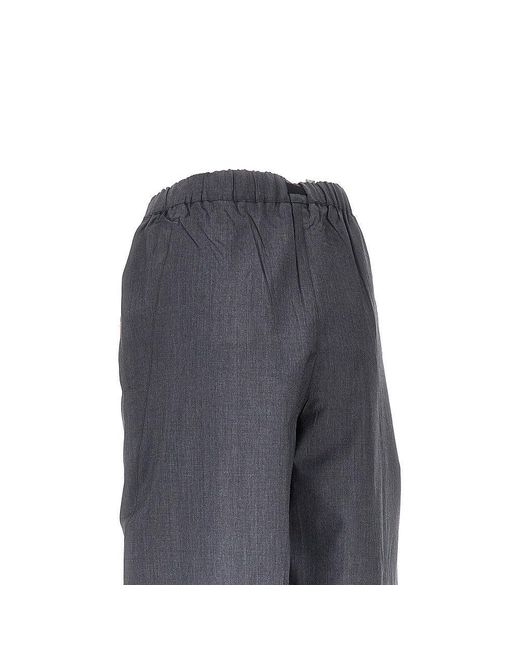 Prada Gray Light Mohair Jogging Pants