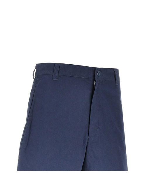 Carhartt Blue 'Calder' Cotton-Blend Shorts for men
