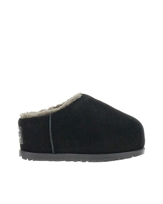 Ugg Black Pumped Slides