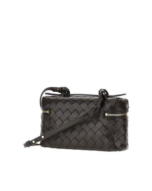 Bottega Veneta Black Leather 'Bang Bang' Vanity Case Bag