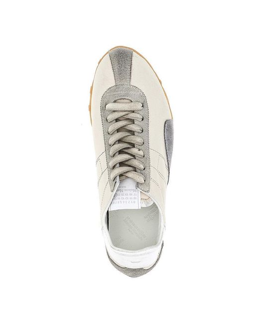 Maison Margiela Natural 'Sprinters' Leather Sneakers for men