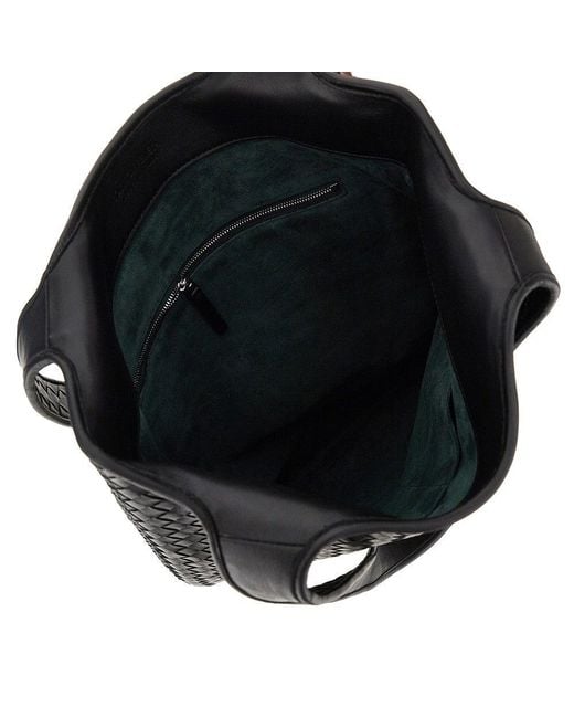 Bottega Veneta Black Intrecciato Nappa Leather 'Veneto' Tote Bag for men