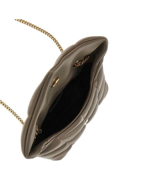 Saint Laurent Metallic Quilted Nappa Leather Toy 'Puffer' Bag