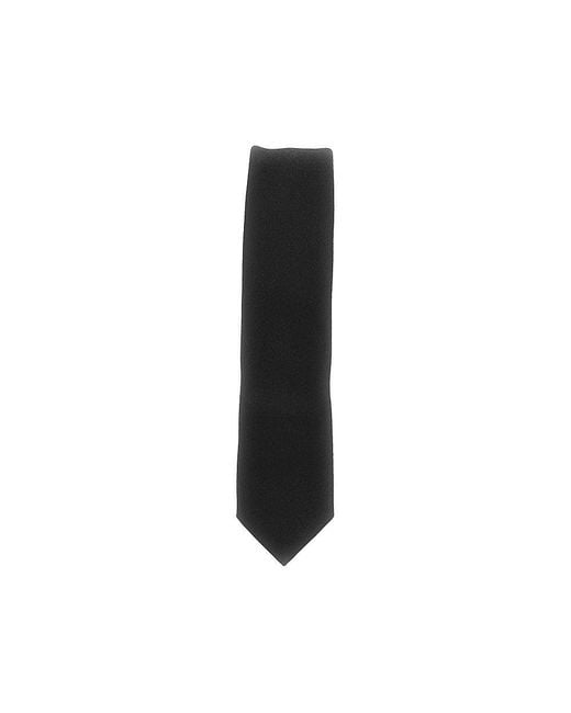 Emporio Armani Black Jacquard Silk Necktie for men