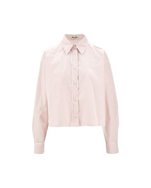 Camicia di Miu Miu in Pink