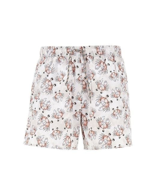 Emporio Armani Multicolor Sea Animals Print Swimshorts for men