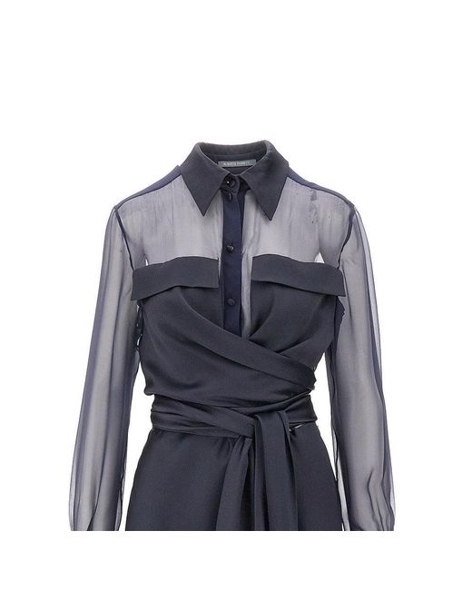 Abito Midi di Alberta Ferretti in Blue