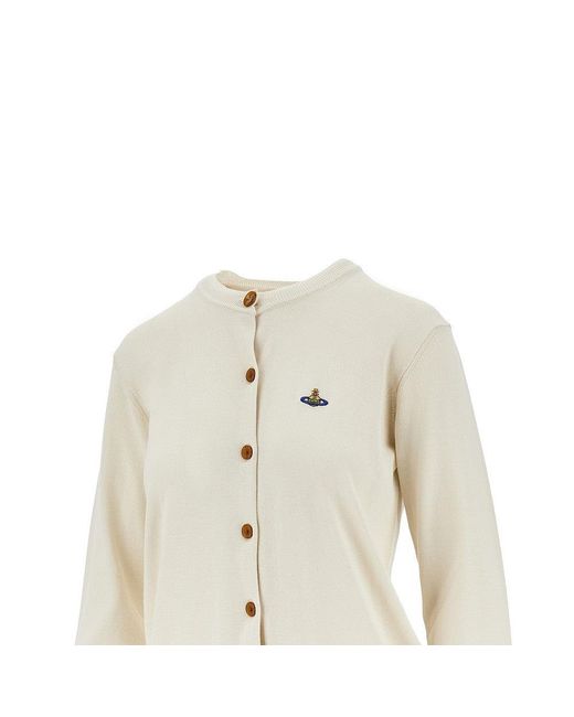 Vivienne Westwood White 'Bea' Cotton Cardigan