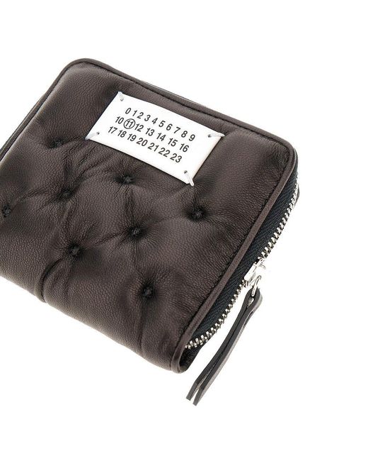 Maison Margiela Black Glam Slam Zip-Around Wallet for men