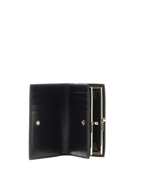 Jil Sander Blue 'Goji' Small Leather Wallet