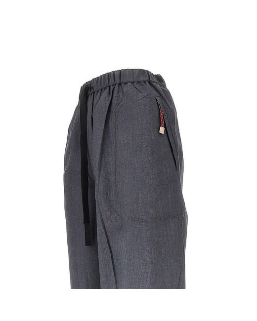 Prada Gray Light Mohair Jogging Pants