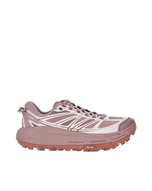 Hoka One One Pink 'Mafate Speed 2' Sneakers