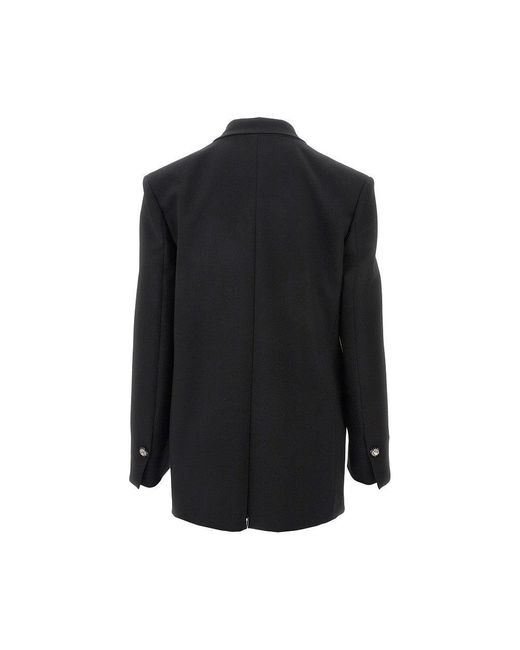 Giacca Doppiopetto Con Bottoni Gioiello Donna di Pinko in Black
