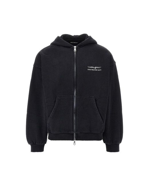 Cole Buxton Black Sport' Full-Zip Hoodie for men
