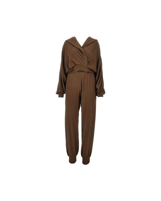 ANDAMANE Brown 'Grace' Knitted Set