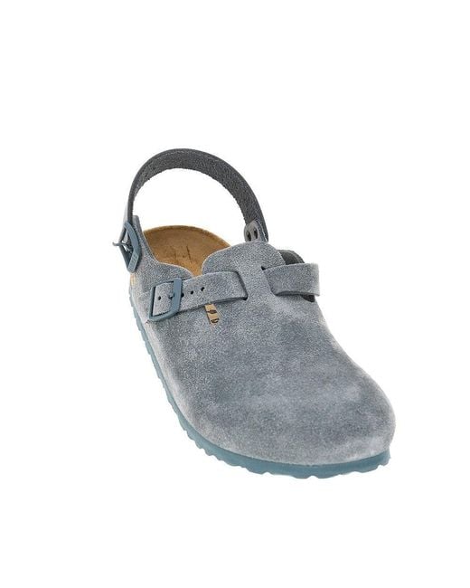 Birkenstock Blue 'Tokio' Suede Leather Sandals for men
