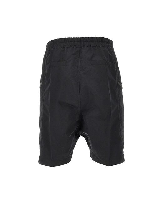 Rick Owens Black Heizer Bela Nylon Shorts for men