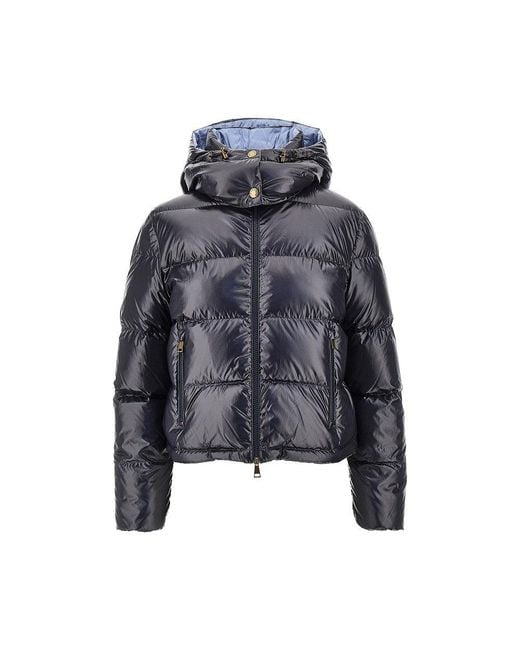 Moncler Blue 'Niveole' Short Down Jacket