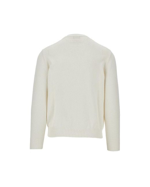 Pullover Girocollo di Drumohr in White da Uomo