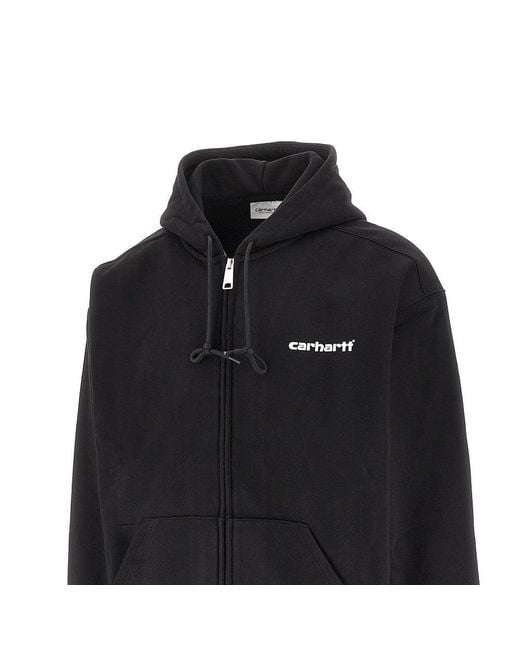 Carhartt Black 'Archive Lines' Full-Zip Hoodie for men