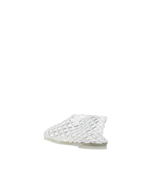 Senso White Rubber Netting Shoes