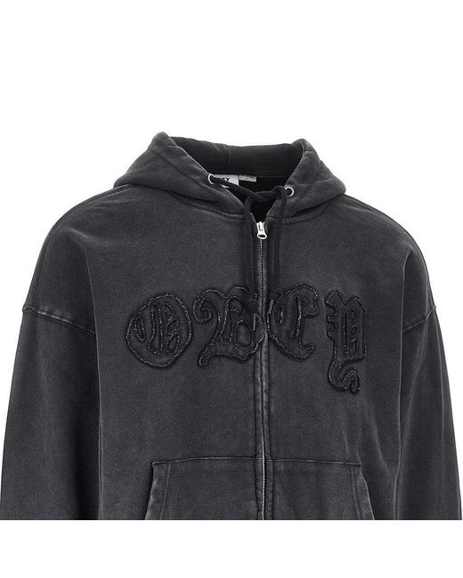 Obey Black Cotton-Blend 'Gothic' Sweatshirt for men